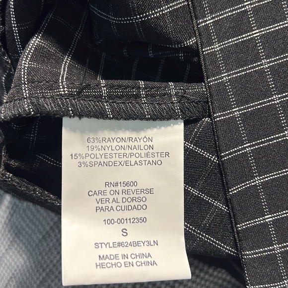 Leighton Black White Checkered Skinny Pant - Picture 11 of 12